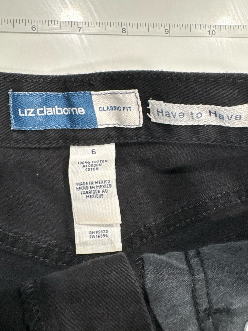 Vintage Liz claiborne 100% cotton highrise classic fit shorts size 6 - Picture 4 of 7